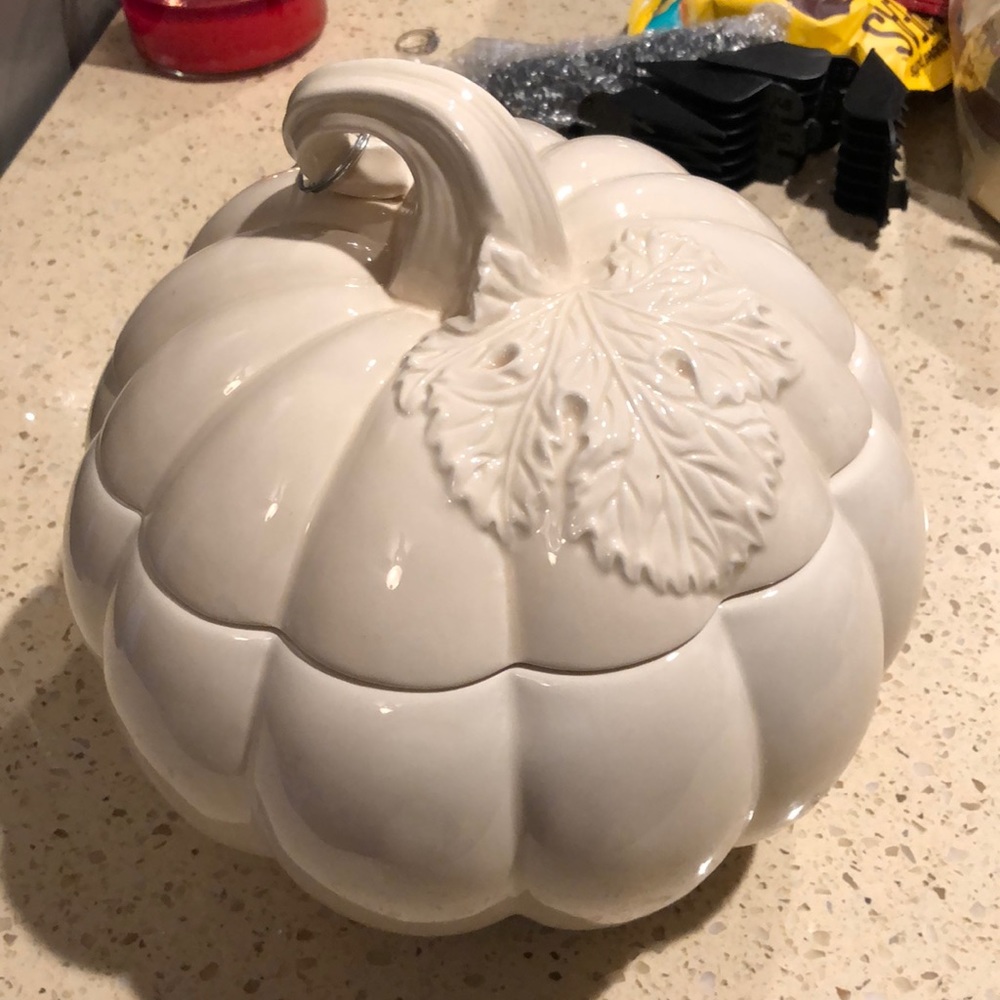 Rare Bath & Body Works Pumpkin Cookie Jar